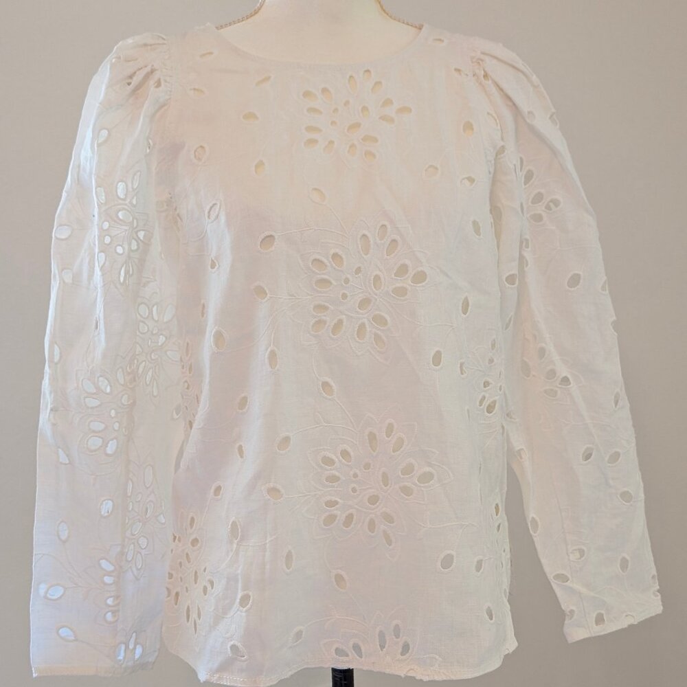NWT - Rebecca Taylor - Eyelet Blouse, Medium
